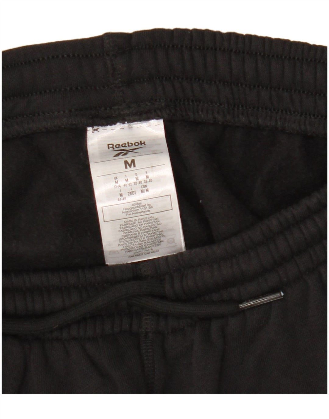 Pantaloni da tuta da donna Reebok Joggers UK 12/14 Medium Black Cotton