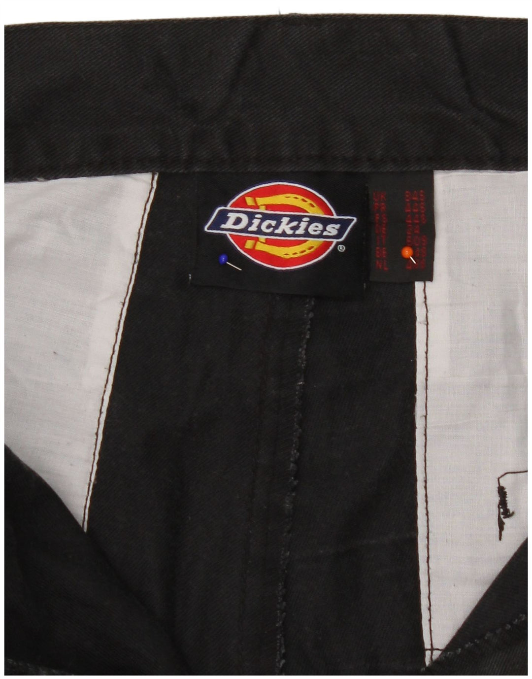 Pantaloni cargo dritti da uomo Dickies W34 L29 poliestere nero