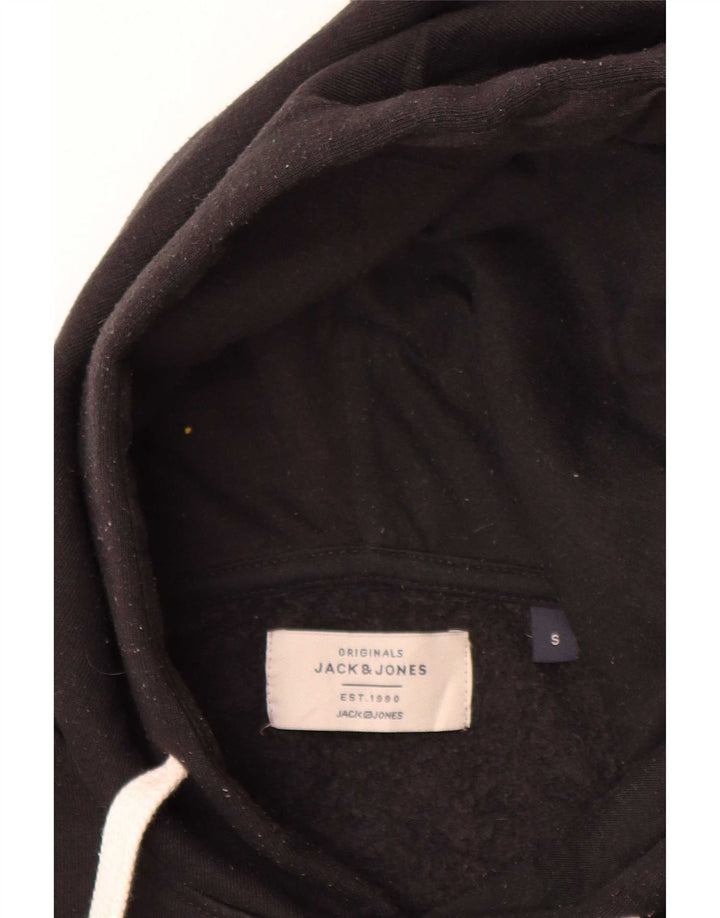Maglione con cappuccio da uomo Jack & Jones piccolo poliestere nero