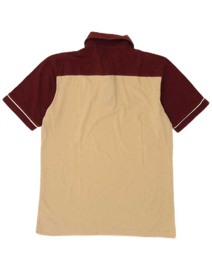 Polo Asics da uomo in cotone color block beige medio