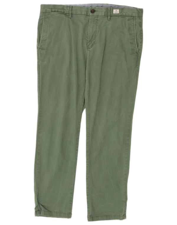 Pantaloni chino slim da uomo Tommy Hilfiger W36 L30 cotone verde