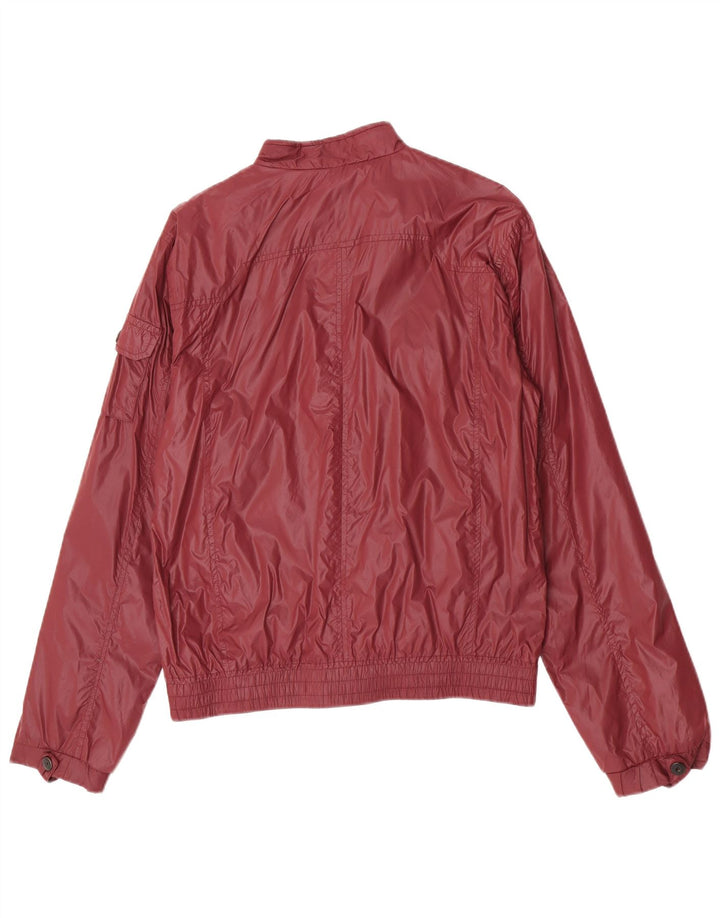 Giubbotto bomber da uomo Zara UK 40 grande nylon bordeaux