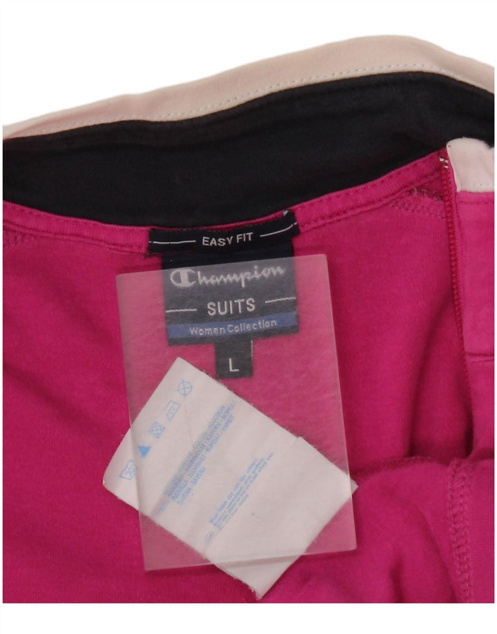 Giacca da tuta da donna CHAMPION UK 16 Large Rosa Cotone