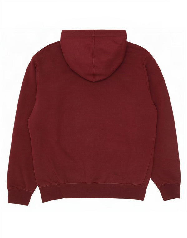 Felpa con cappuccio grafica Nike da uomo piccola in cotone bordeaux