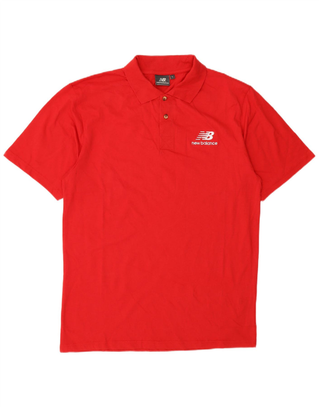 Polo da uomo New Balance grande rossa in cotone