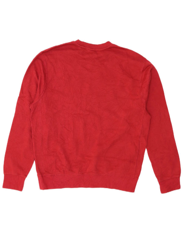 Felpa Nike Uomo Maglione Rosso Medio Cotone