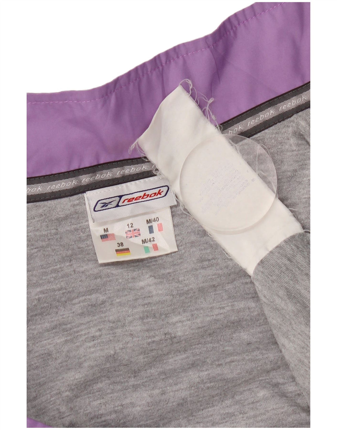 Giacca da tuta da donna Reebok UK 12 poliestere viola medio