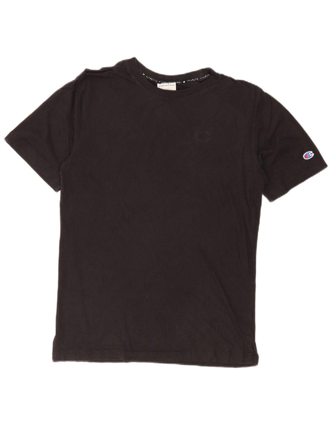 T-shirt da uomo Champion Top piccola in cotone nero