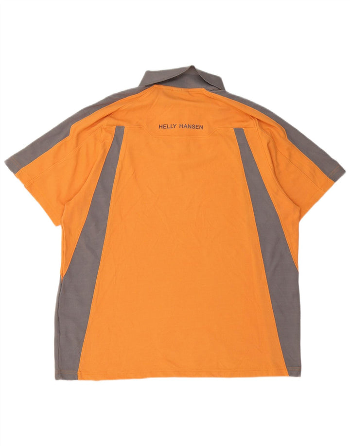 Polo da uomo Helly Hansen 2XL nylon color block arancione