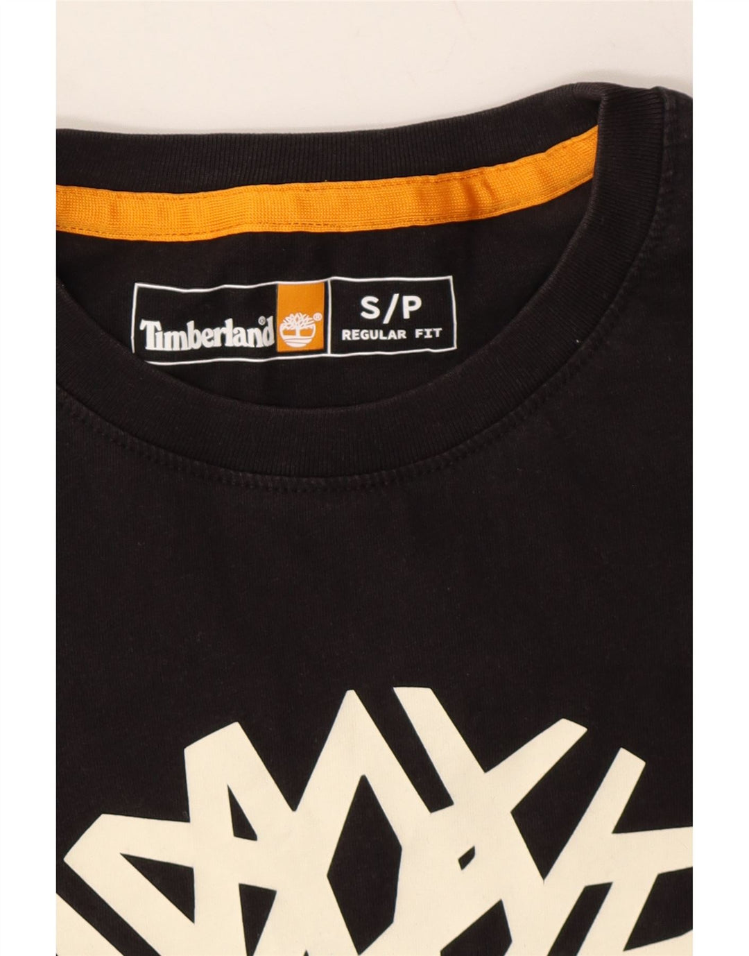 TIMBERLAND Mens Regular Fit Graphic T-Shirt Top Small Black Cotton Vintage Timberland and Second-Hand Timberland from Messina Hembry 