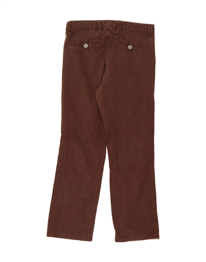 SERGIO TACCHINI Mens Straight Chino Trousers W32 L28 Brown Vintage Sergio Tacchini and Second-Hand Sergio Tacchini from Messina Hembry 