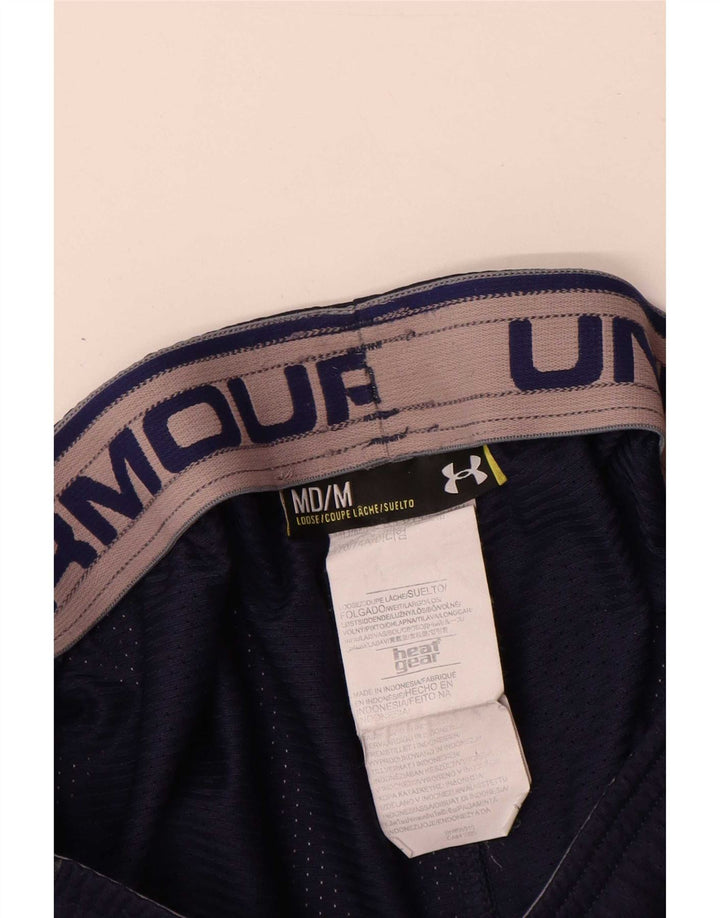 Pantaloncini sportivi Under Armour da uomo Heat Gear medio poliestere blu navy