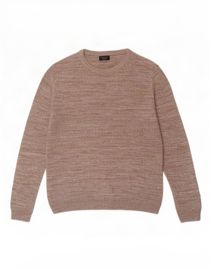 Maglione maglione girocollo da uomo Zara grande beige