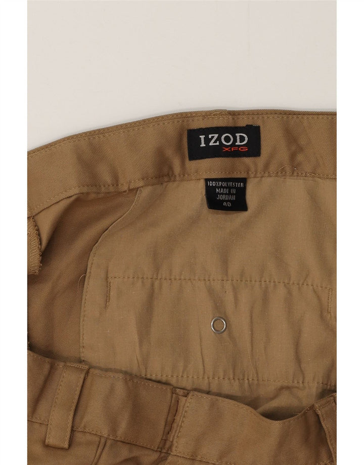 Pantaloncini chino da uomo con ancoraggio IZOD W40 XL poliestere beige