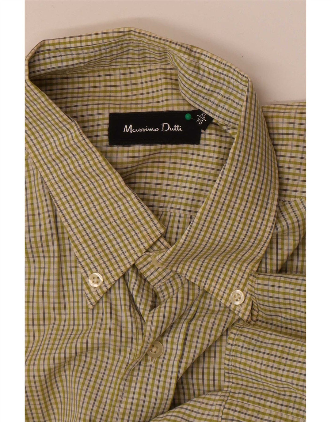 Camicia da uomo Massimo Dutti XL a quadri verdi