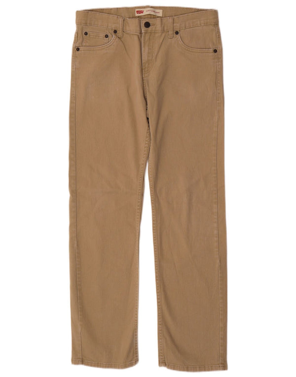Levi's Ragazzi 514 Pantaloni casual dritti 15-16 anni W30 L30 Cotone beige