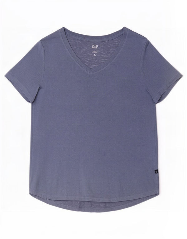 Gap T-shirt da donna Top UK 14 blu medio modal