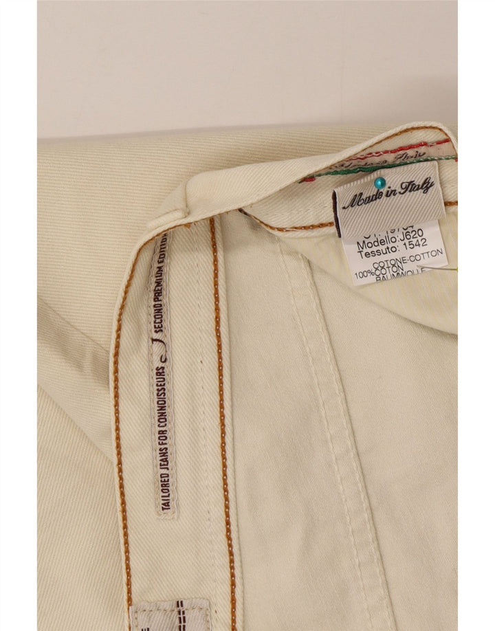 Jeans dritti da uomo Jacob Cohen W35 L34 cotone beige