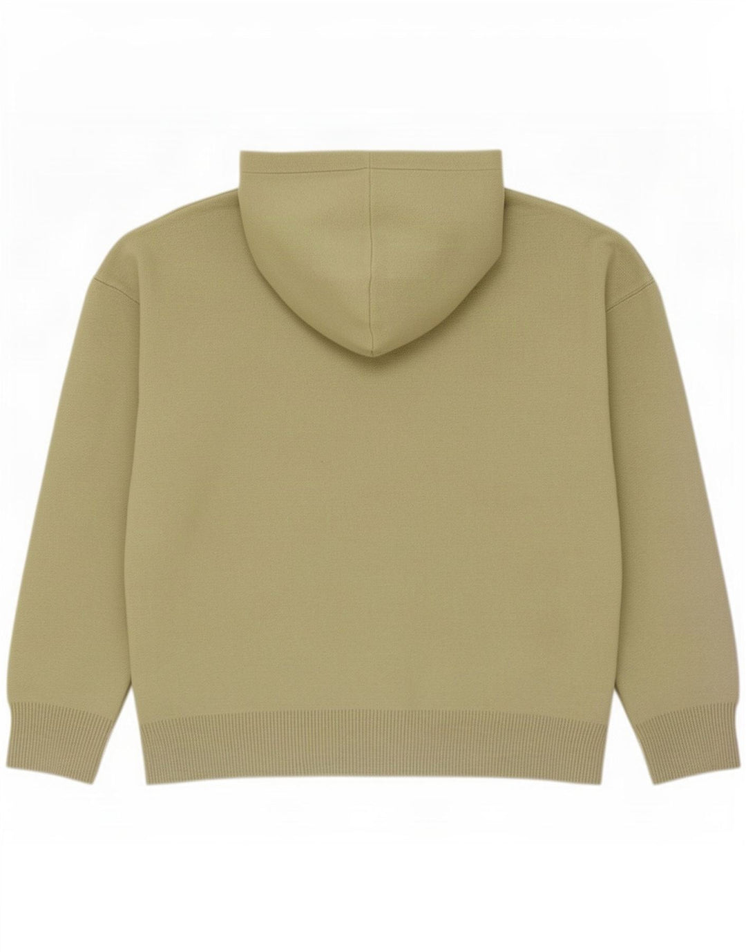 Maglione con cappuccio da uomo Zara in viscosa kaki media
