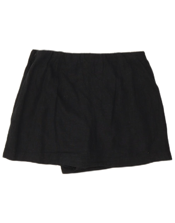 Gonna Abercrombie & Fitch da donna UK 12 medio in lino nero
