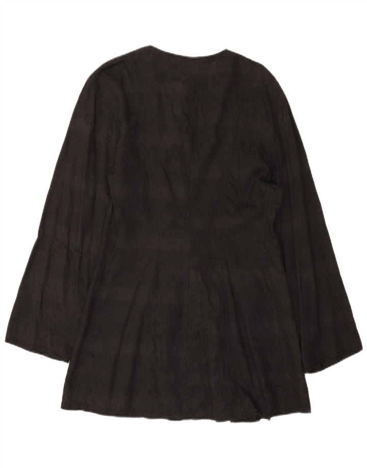 Abito chemisier da donna La Perla IT 44 Lino floreale nero medio