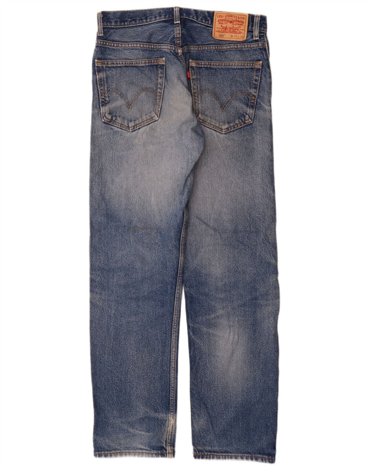 Jeans dritti da uomo Levi's 505 vestibilità regolare W32 L32 cotone blu
