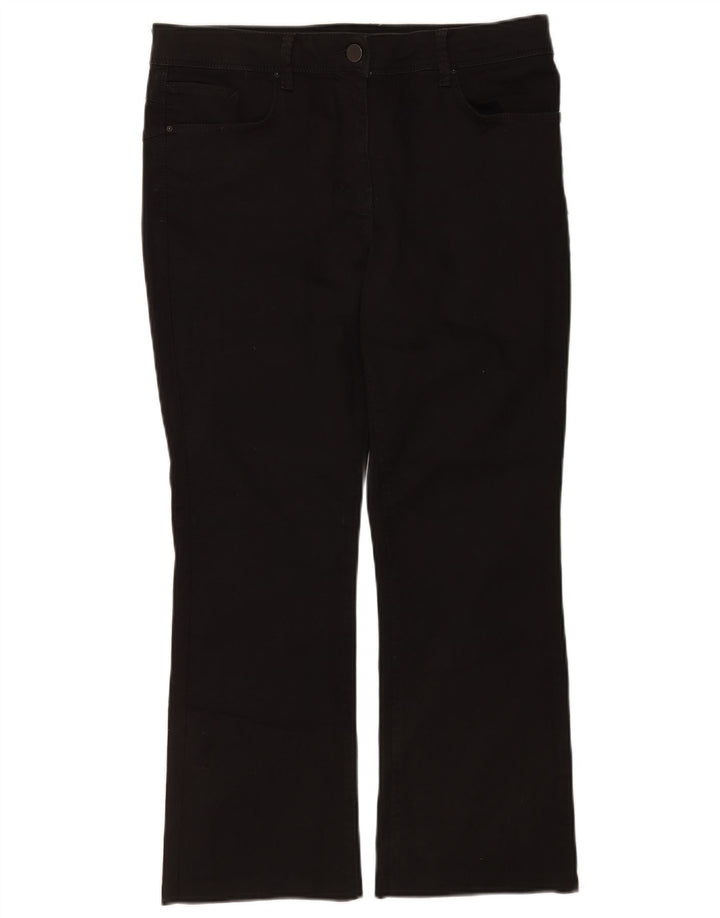 Jeans Bootcut da donna Marks & Spencer UK 16 Large W34 L26 Cotone nero