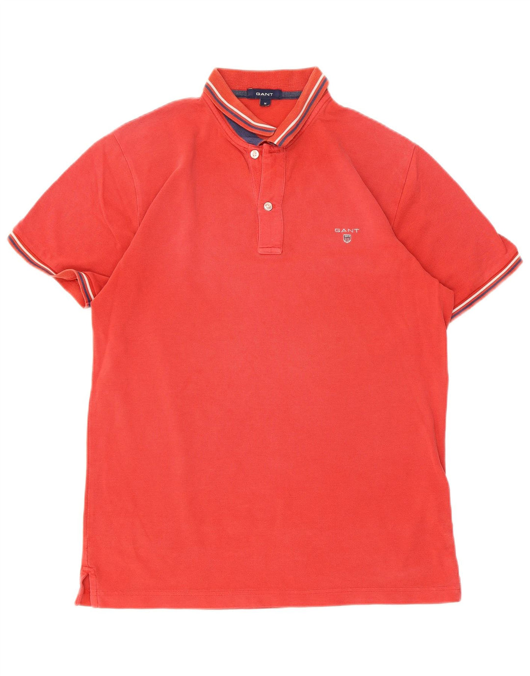 Polo da uomo Gant in cotone a righe rosse medie
