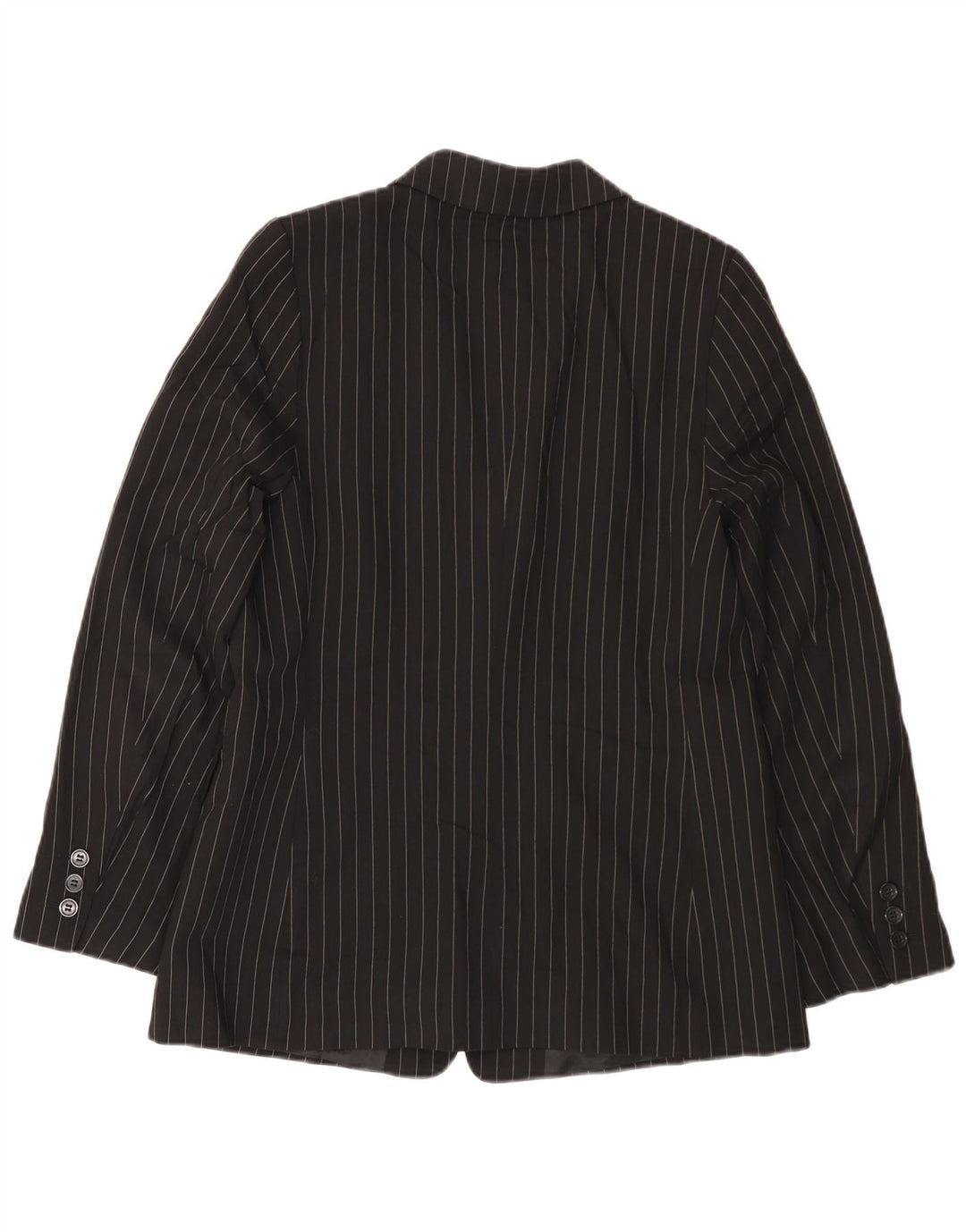 Giacca blazer autografa da donna Marks & Spencer UK 12 gessato medio nero