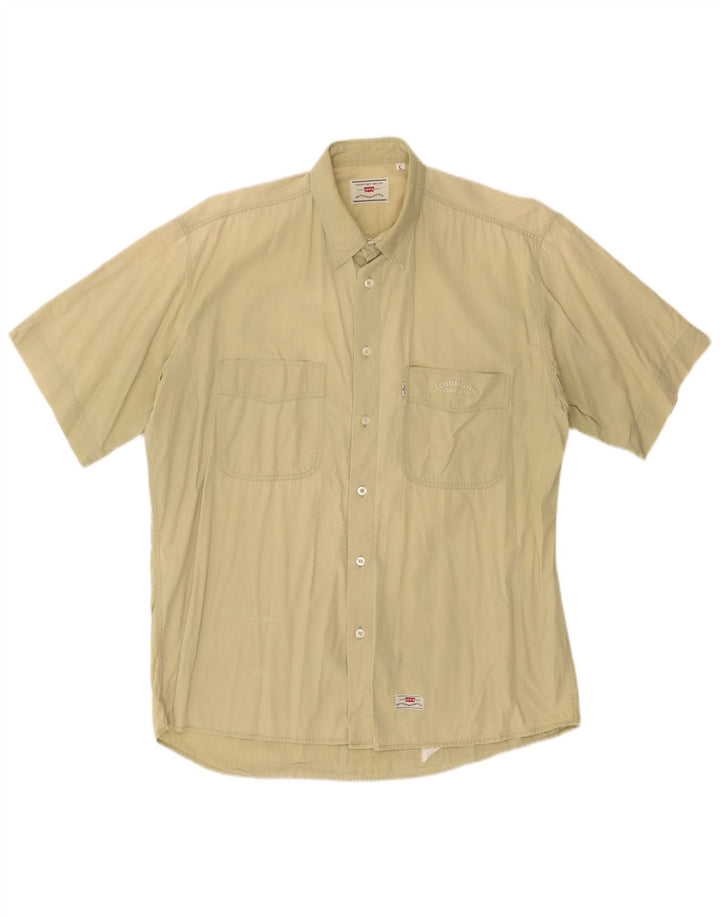 Camicia a maniche corte da uomo Levi's Large Verde