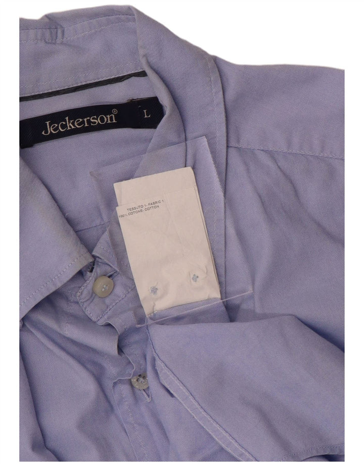 JECKERSON Camicia Uomo Large Blu Cotone