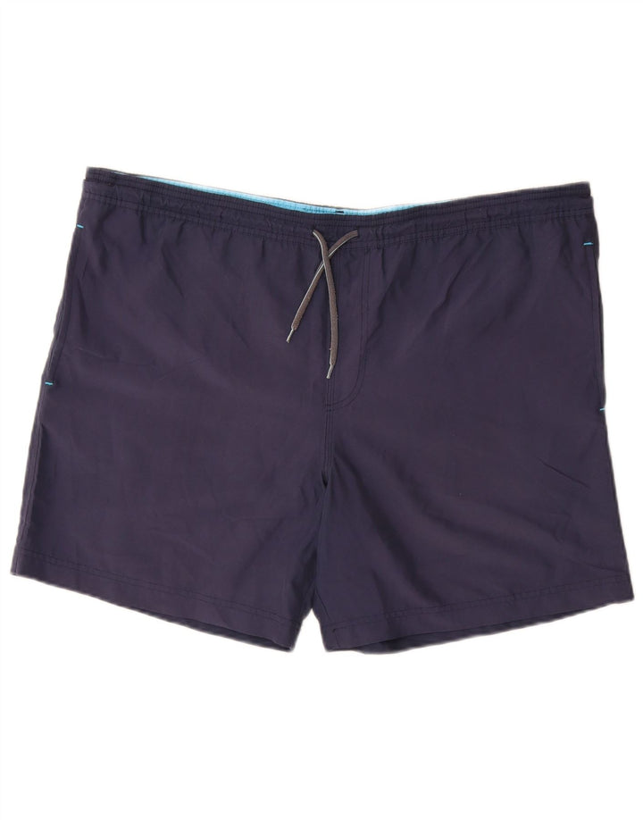 Pantaloncini da bagno da uomo Marks & Spencer grandi blu navy in policloruro