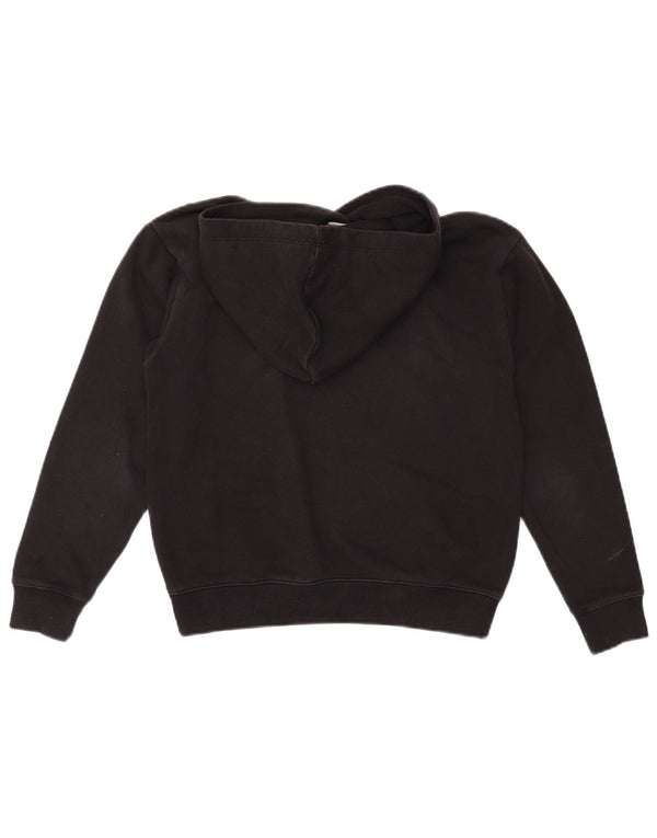 Maglione corto con cappuccio oversize da donna CHAMPION UK 6 XS cotone nero