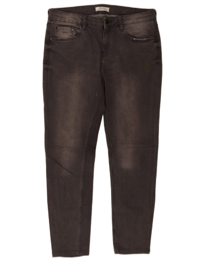 Jeans corti da donna Zara EU 40 medio W30 L25 cotone grigio
