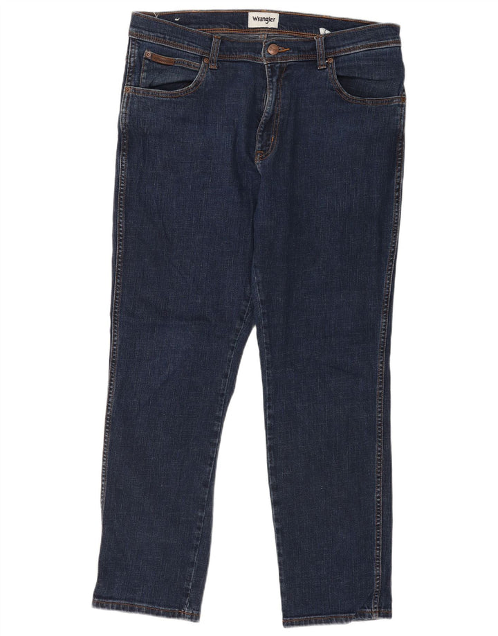 Jeans Wrangler Texas Slim da uomo W36 L30 in cotone blu navy