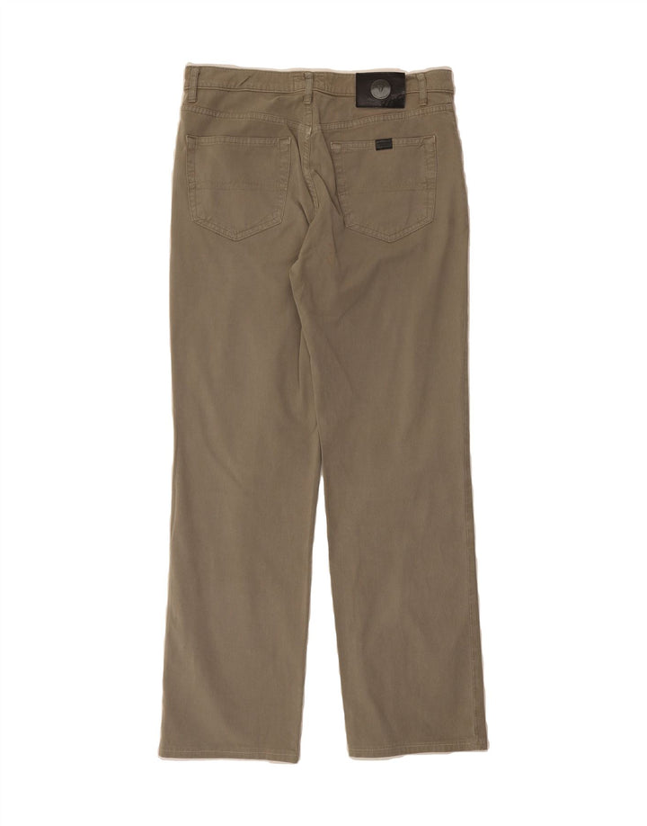 TRUSSARDI Mens Straight Casual Trousers W33 L30 Grey Vintage Trussardi and Second-Hand Trussardi from Messina Hembry 