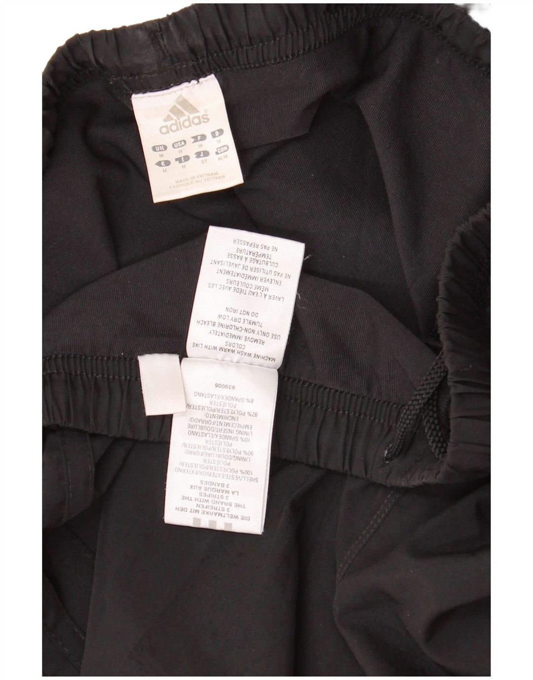 Pantaloncini sportivi Adidas da donna UK 12 medio nero poliestere