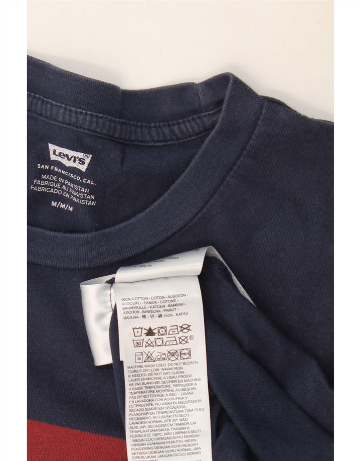 T-shirt grafica da uomo LEVI'S Top in cotone blu navy medio