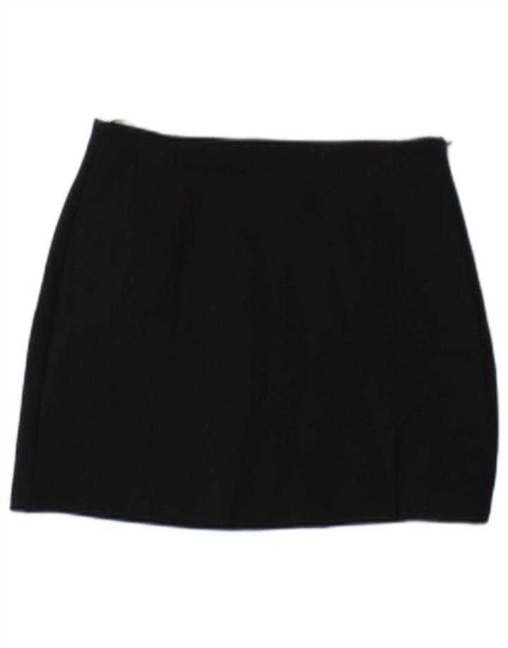 Minigonna Zara da donna piccola W26 poliestere nera