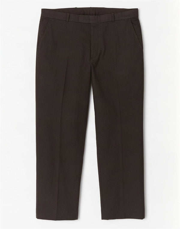 Pantaloni da abito dritti su misura da uomo Marks & Spencer W38 L31 poliestere grigio