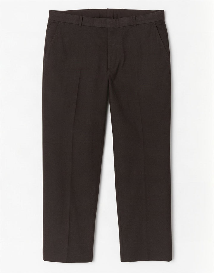 Pantaloni da abito dritti su misura da uomo Marks & Spencer W38 L31 poliestere grigio