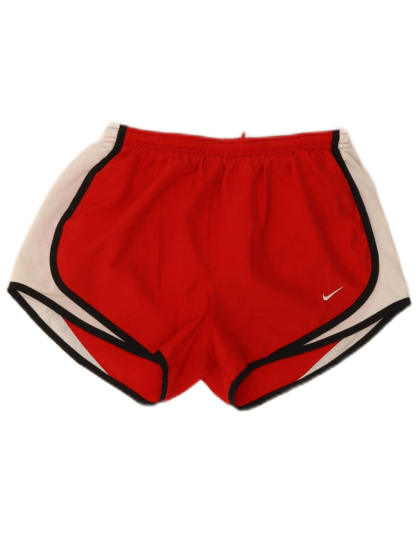 Pantaloncini sportivi Nike Dri Fit Regular da donna Small Red Colourblock Sports