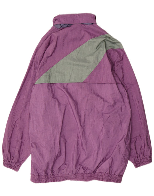 Impermeabile da uomo vestibilità ampia VINTAGE UK 38 Poliammide color block viola medio
