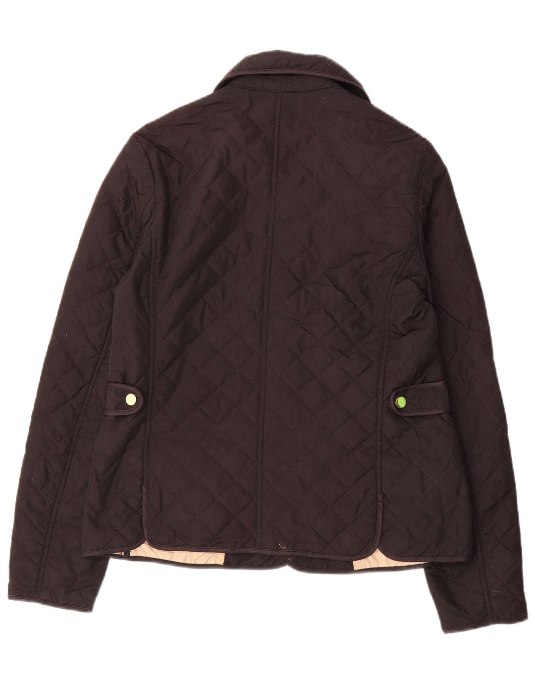 Giacca trapuntata da donna Zara UK 14 grande marrone