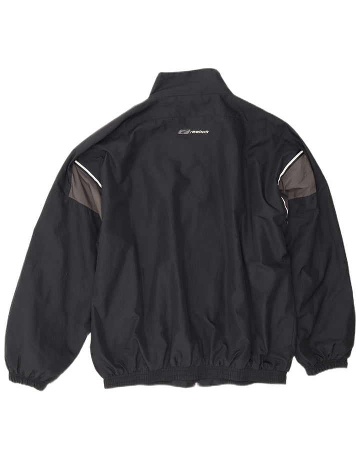 Giacca da tuta da uomo Reebok Loose Fit, color block medio nero