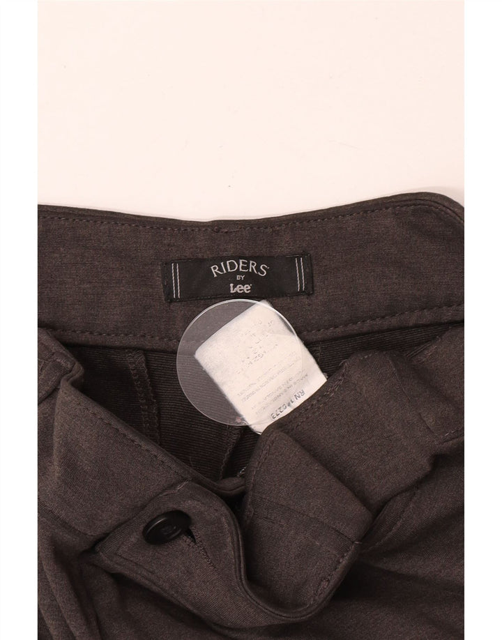 Pantaloni casual dritti da motociclista Lee da donna W34 L31 poliestere grigio