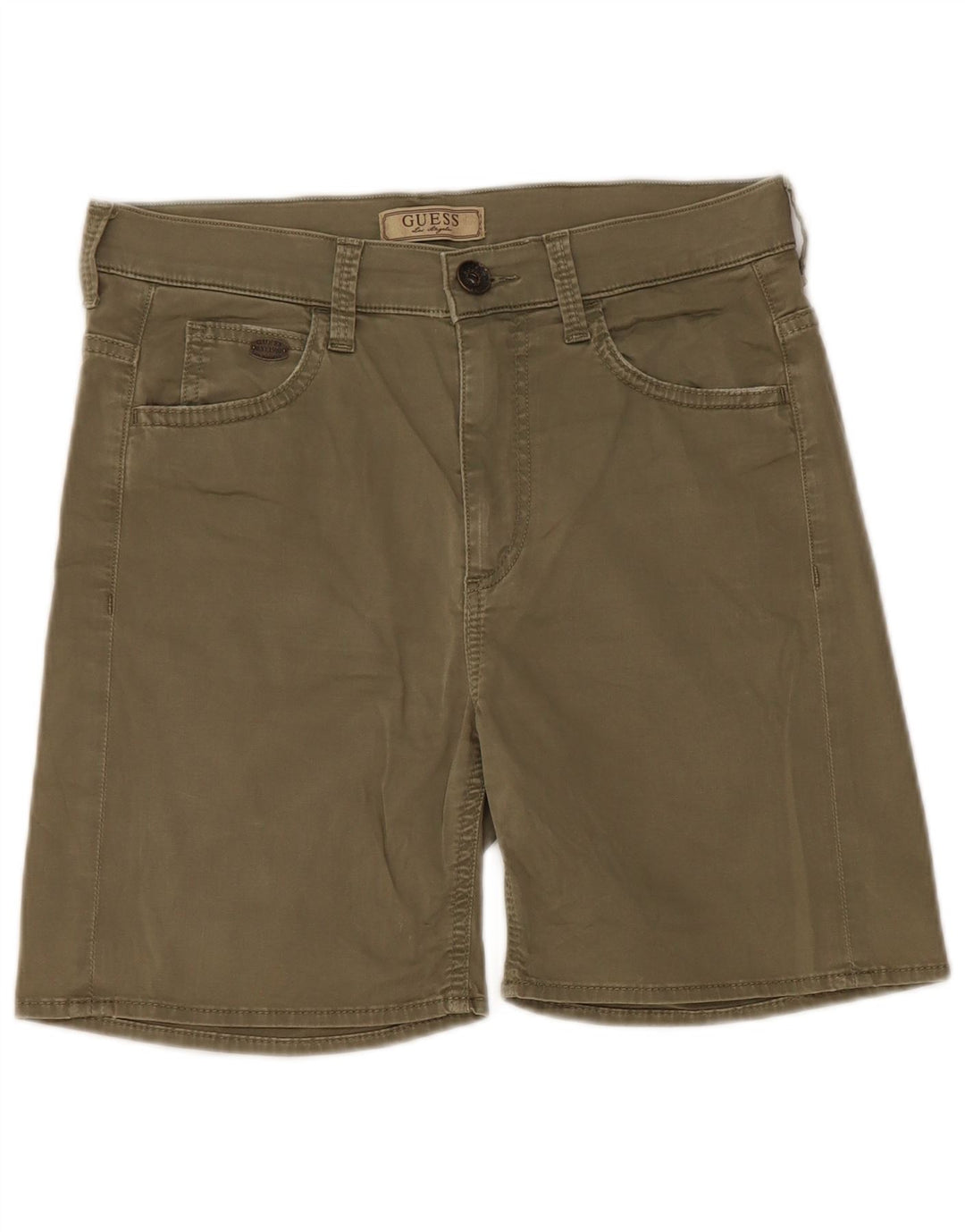Guess Pantaloncini casual da uomo W28 Small Khaki