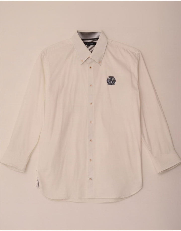 Camicia da uomo Tommy Hilfiger grande cotone bianco