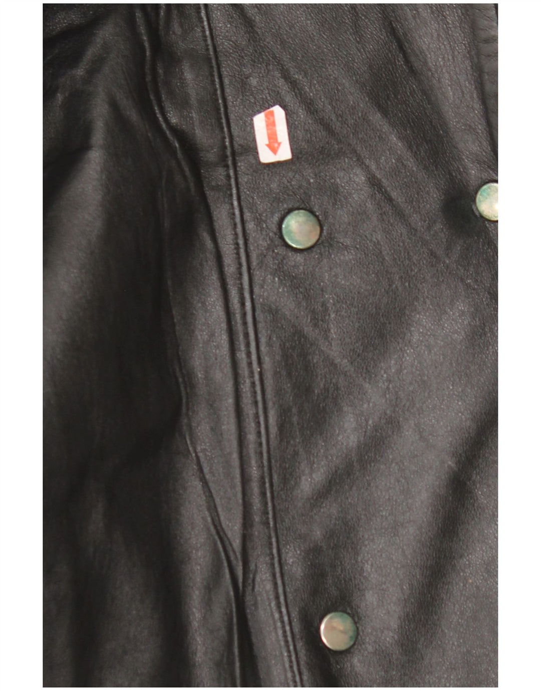 Giacca in pelle oversize da donna VINTAGE EU 42 Large in pelle nera