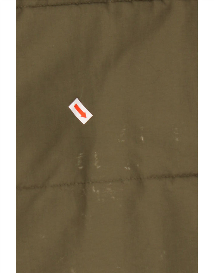 TOMMY HILFIGER Boys Hooded Padded Jacket 13-14 Years Khaki Polyamide Vintage Tommy Hilfiger and Second-Hand Tommy Hilfiger from Messina Hembry 